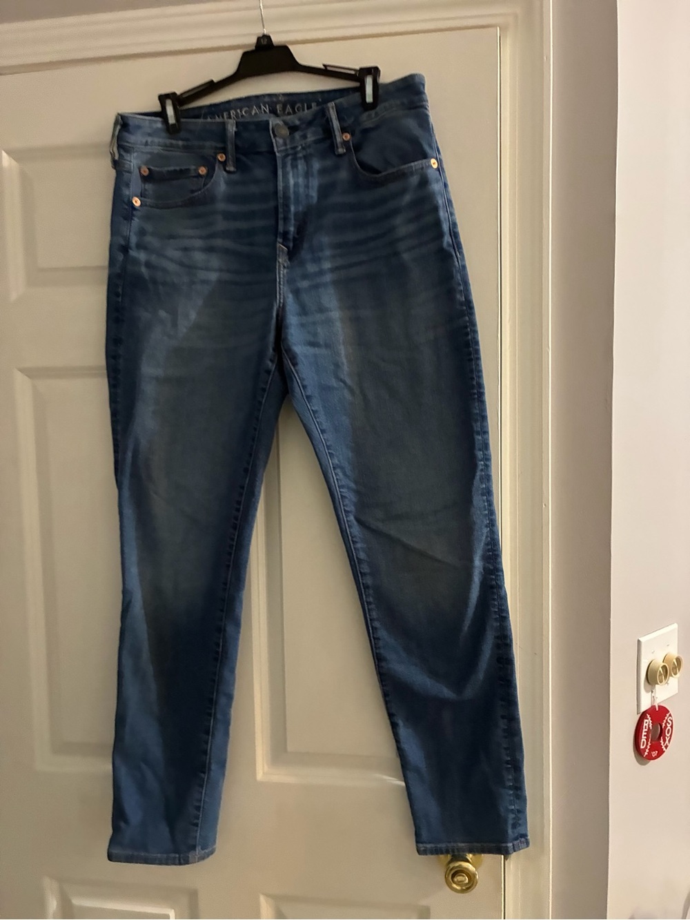 American Eagle Outfitters Dark Blue Straight Leg Jeans
